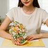 Pop-Up Vildblomma Alla Hjärtans Dag-kort 3D Pappersblomma Bukett Grattiskort Vikbar Romantiska Blomsterkort för Födelsedag Mors Dag Jubileum