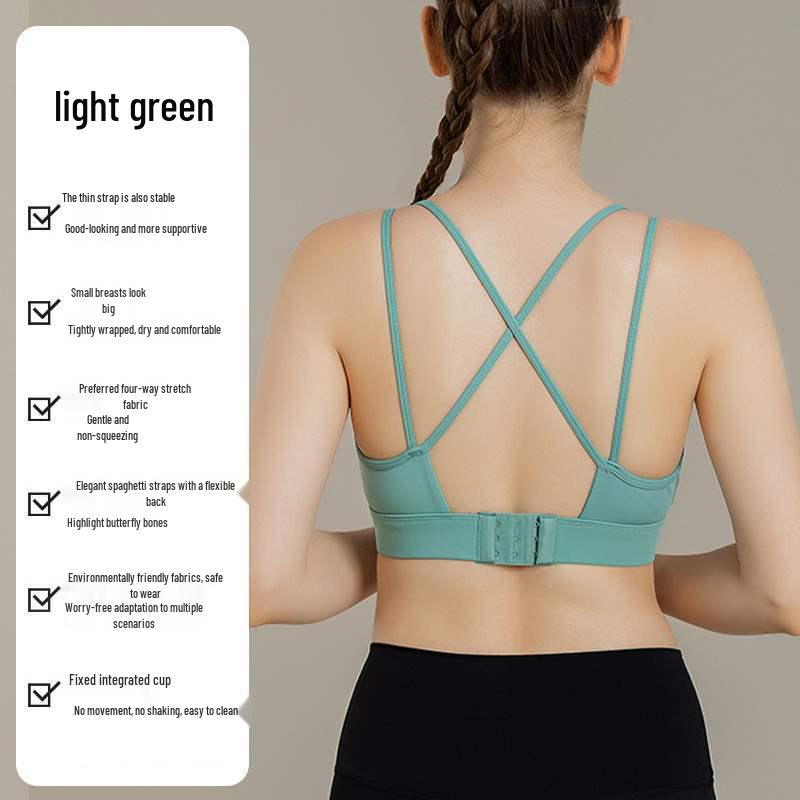 

Женский противоударный спортивный бюстгальтер: Идеально для бега, йоги, фитнеса – красивая спина, поддержка для большой груди, моделирующий дизайн, топ-бра жилетного типа S