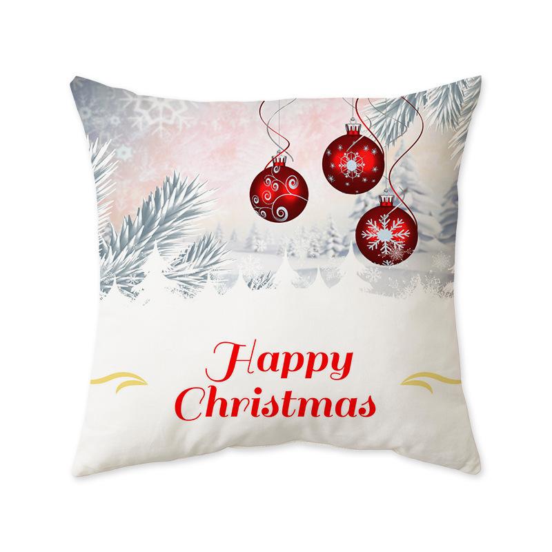 Christmas Series Decorative Cushion Pillow Ins Style Fashionable Sofa Living Room Bedside Cushion Pillow Cover