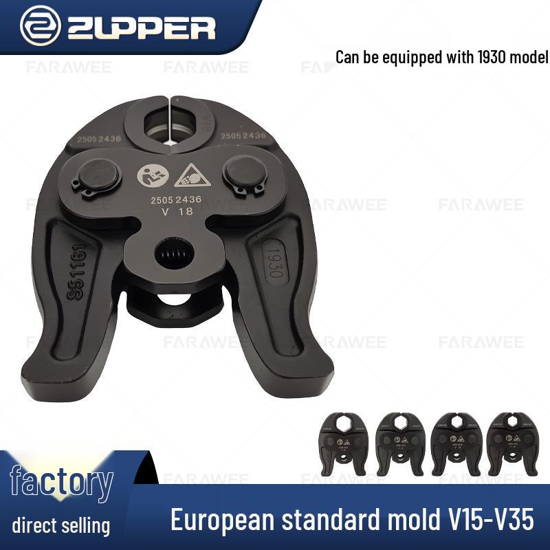 Zupper European Standard V-Type Stainless Steel Pipe Pressing Pliers Head (Model PZ/MP-1930)
