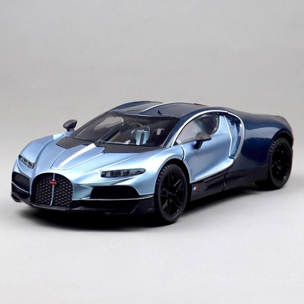 Bugatti Tourbillon 1:24 Scale Diecast Alloy Model Car - Premium Collectible Figure & Display Decoration, Blue (1pc)