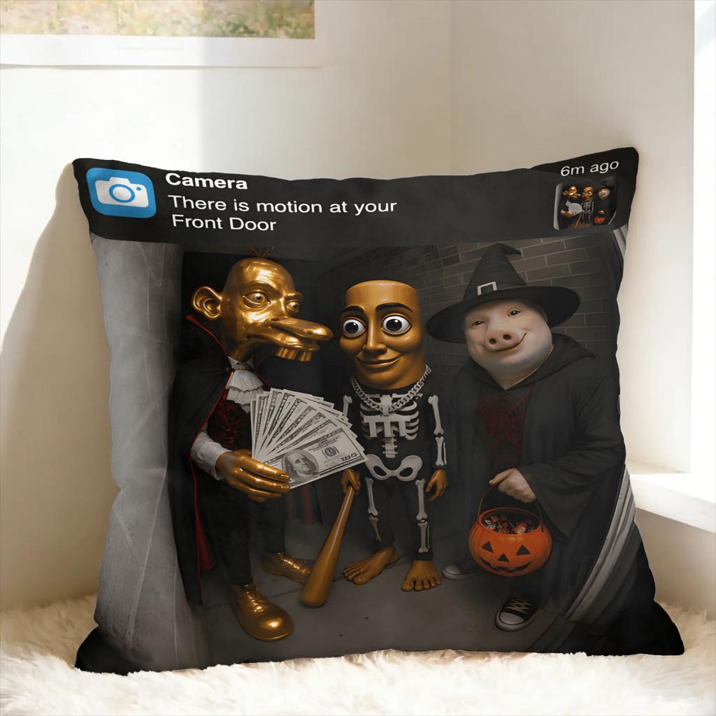 Neegy Meme Funny Internet Brainrot Gen Z Pillow Cover Soft Cushion Cover Fashion Pillow Case For Chair Sofa Home Decor