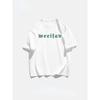 Summer Fashion Heavyweight Retro Men's English Letters 100% Cotton Printed Round Neck High-quality Casual Fitness Street T-shirt