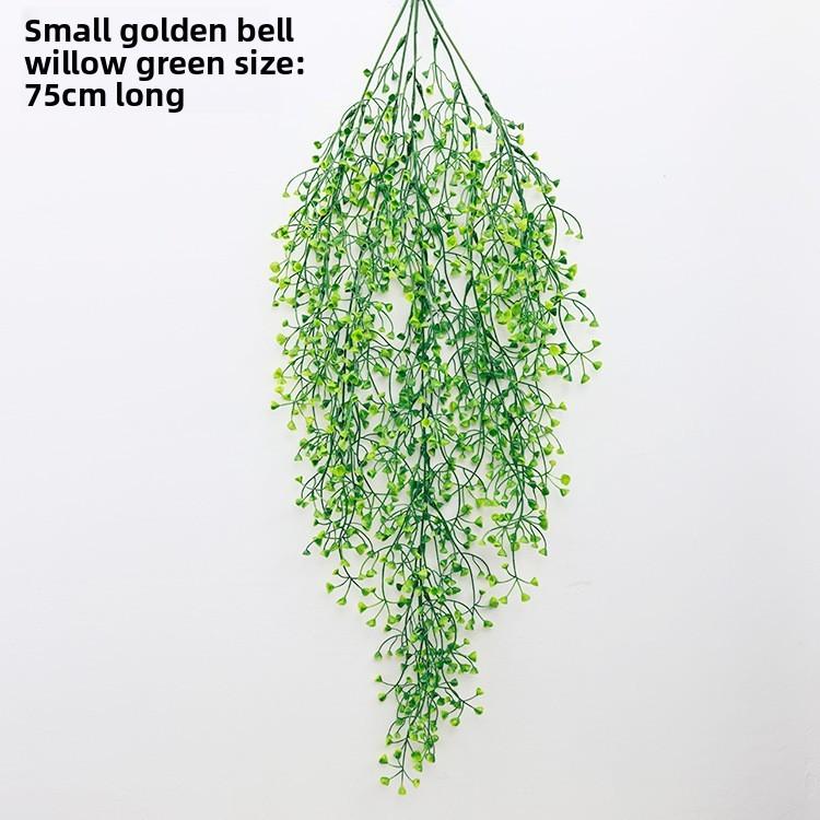 Fake Babylonica Salix Green Wall Hanging Plant For Home Party And Photography