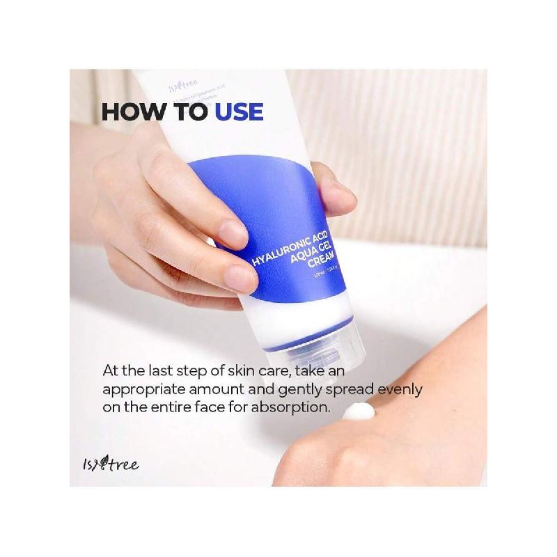 Isntree Cremă Gel Acvatic cu Acid Hialuronic 100ml | Îngrijirea Pielii Coreeană | Gel Hidratant Lejer | Hidratant cu Absorbție Rapidă