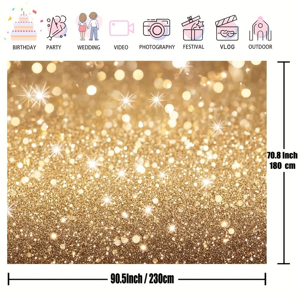 2D-Ebene luxuriöser goldener diffuser Hintergrundstoff geeignet für Feiertagspartys, Hochzeiten und Geburtstage