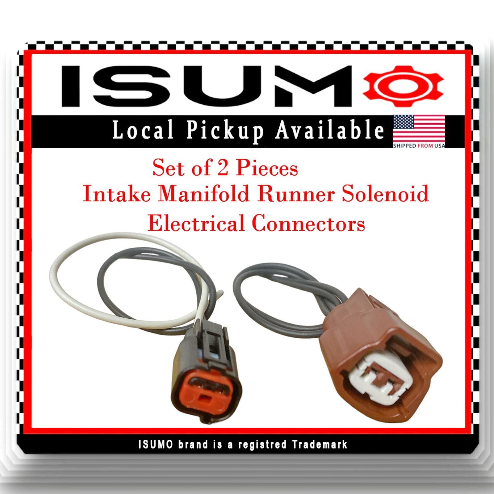 2 Connectors of Intake Manifold Runner Solenoid Fits  Mazda CX7 3 5 6 2004-2014