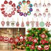 5/8/10PCS Christmas Tree Pendant Diamond Painting Pendant Xmas Tree Decoration Hanging Ornament Keychain Pendants DIY Xmas Gifts