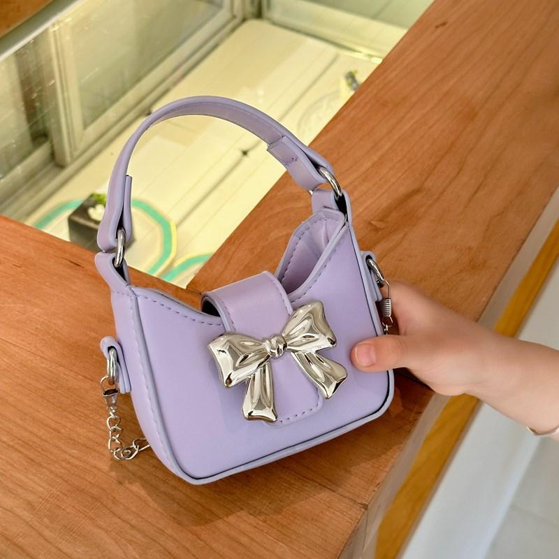 Children's Handbag Girl's Chain Crossbody Bag Bowknot Kids Shoulder Bag