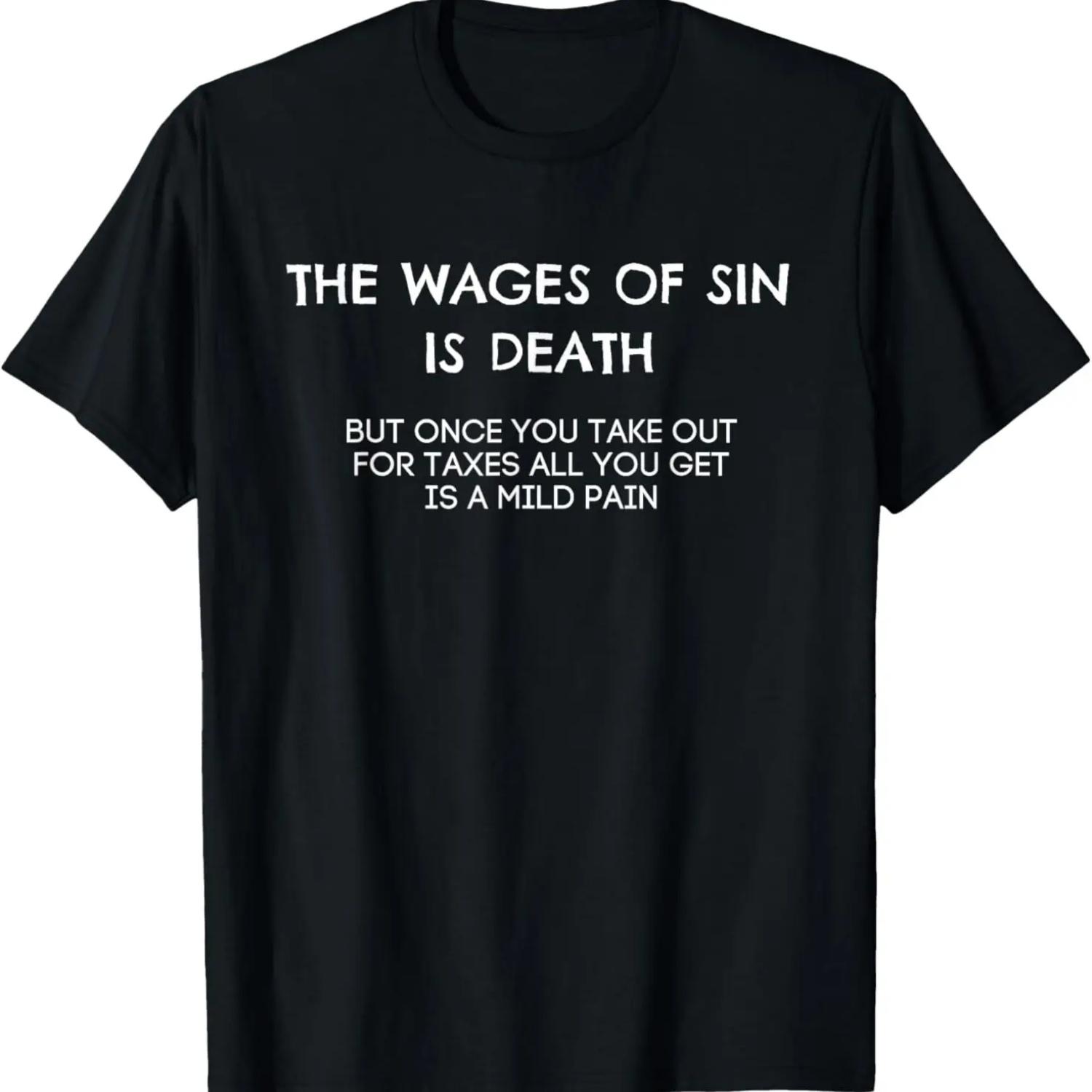 The Wages Of Sin Is Death t-shirt S чёрный