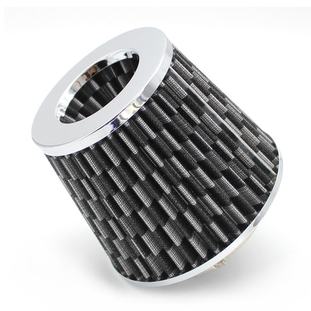 AUSO Universal Auto Parts Performance High Flow 76MM Cone Air Filter Hepa for Universal Car