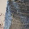 Summer Fashion Men's Hole Denim Shorts Jeans New In Blue Baggy Shorts for Men Jeans Pants