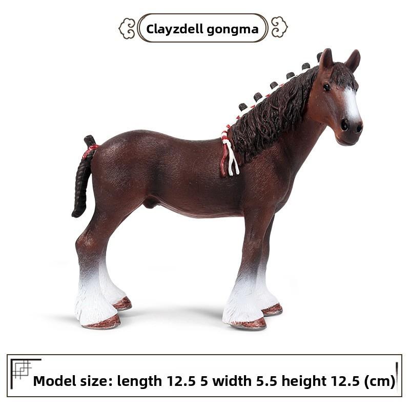 Wild Animal Model Kids Educational Toy Plastic Horse Figurine For Children Play