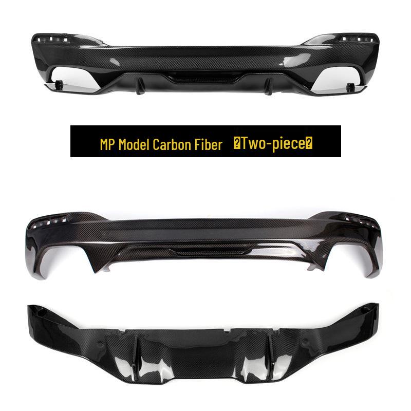 Compatible BMW New 5 Series Front & Rear Lip Kit (525/530Li) - Black Warrior MP Modification Kit.
