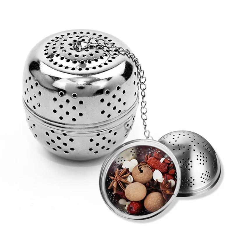 Egg-shaped Stainless Steel Tea Bag Spice Seasoning Ball Strainer Teapot Fine Mesh Coffee Filter Kitchen Tea Infusers