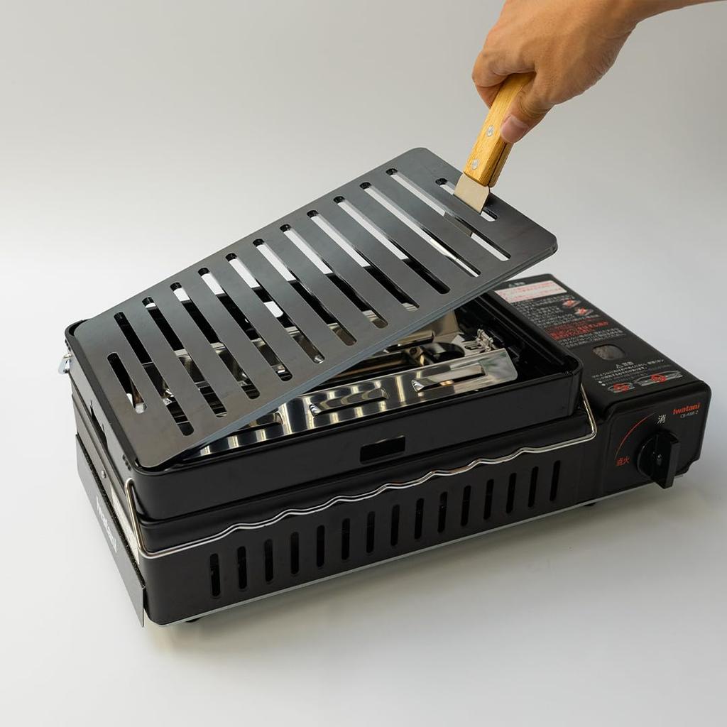 (12) 6.0mm Thick, 180mm X 280mm Long Slit Extra Thick Iron Plate by Iwatani, Suitable for Robata Grills, Grills, and BBQs (Stove Not Included)