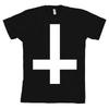Inverted Upside Down Cross Bella + Canvas T Shirt Satan Tee NEW