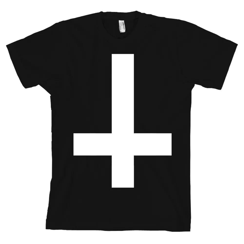 Inverted Upside Down Cross Bella + Canvas T Shirt Satan Tee NEW