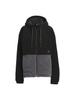 Adidas Color Block Loose Fit Vest of Full Zip Jacket Six Size Women's IEH74, Black/Grey (IK9865), J/M