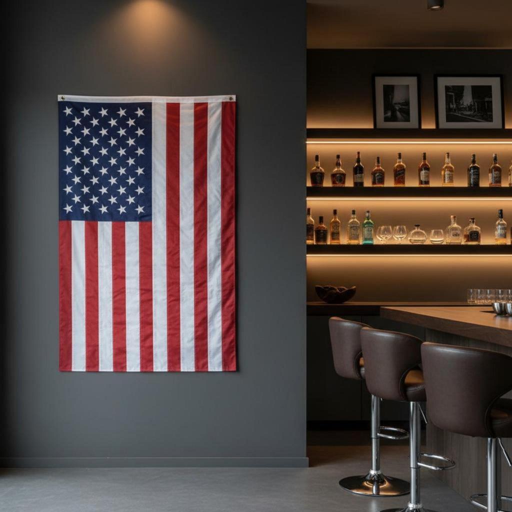USA Flag Indoor Outdoor Use American Long-Lasting Polyester