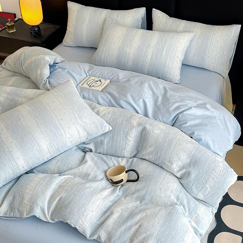 A-Class 100% Cotton 3-Layer Yarn Bedding Set Soft Breathable All Season