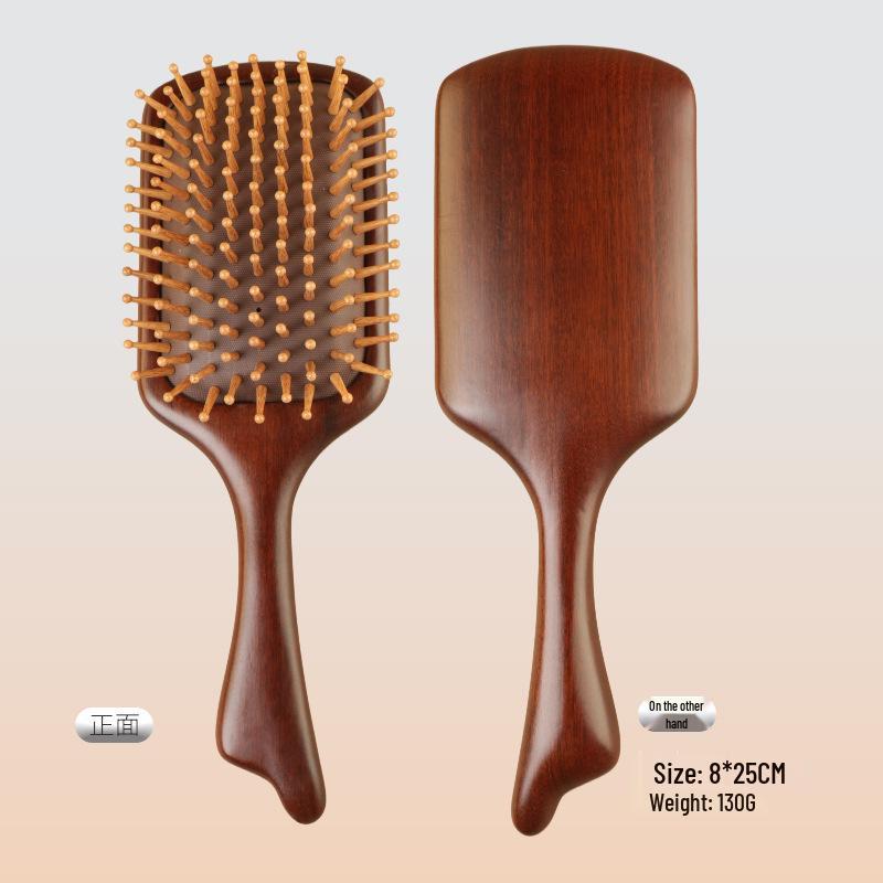 Sandelholz Meridian Massage Luftkissen Kamm Geschenkset - Massivholz Frisierkamm Souvenir
