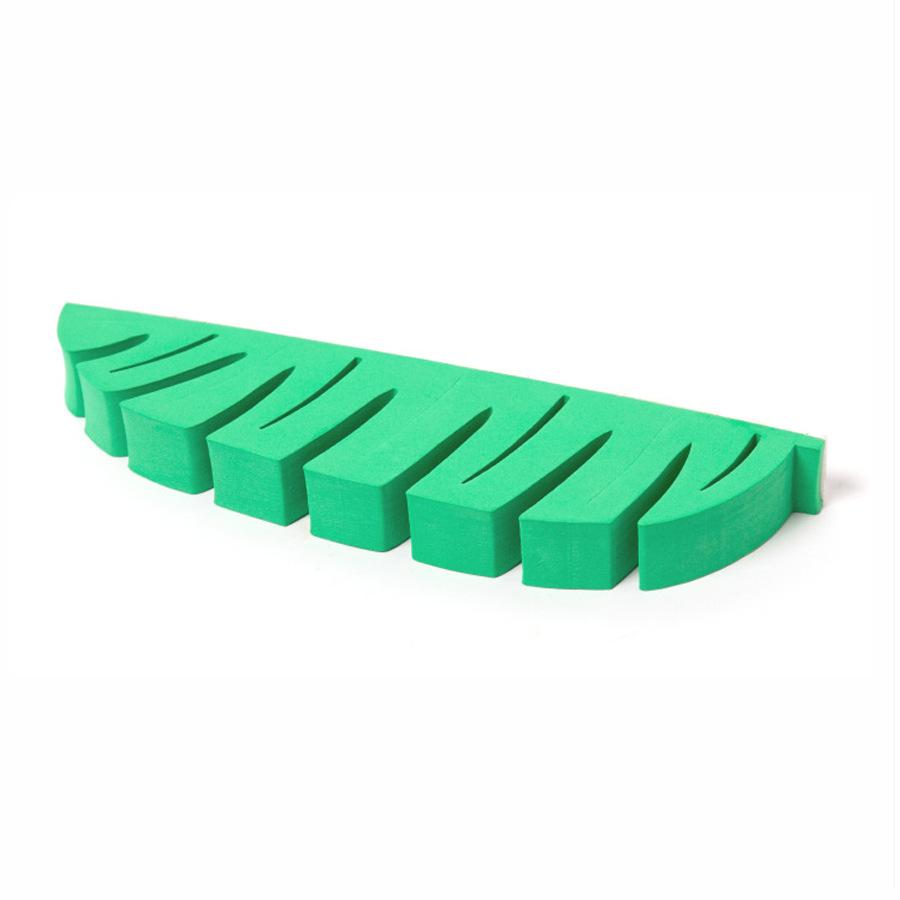 

Тримач для зубної щітки, пензлик для макіяжу у формі листя, настінний кронштейн, пензлик для краси для макіяжу, підставка для чищення та сушіння зелений