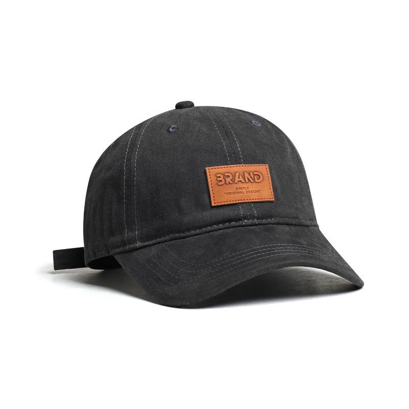Washed Soft Hat Men's Spring Versatile Casual Baseball Cap Sun Protection Student Travel Baseball Cap Girl Simple
