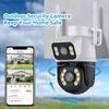 Dual Screen 8MP PTZ Wifi Camera Night Vision Surveillance IP Camera Human Detection 4MP Security Protection CCTV Outdoor