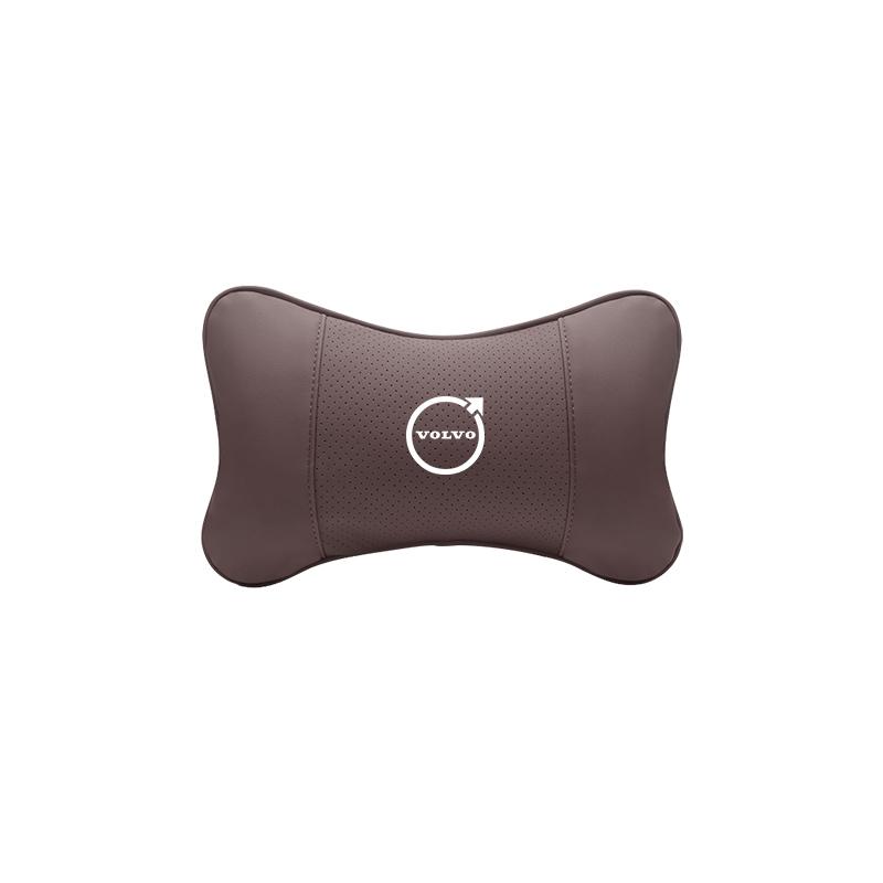 Car Seat Headrest Leather Neck Pillow For Volvo V60 V40 XC90 S60 C30 XC60 V50 V70 S90 Olestar AWD XC40 S80 V90 Car Accessories