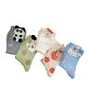 Three-Dimensional Cartoon Animal Socks Medium Tube Socks Hand-Painted Tide Socks Girl Dot Color Matching Pure Cotton Boneless Socks