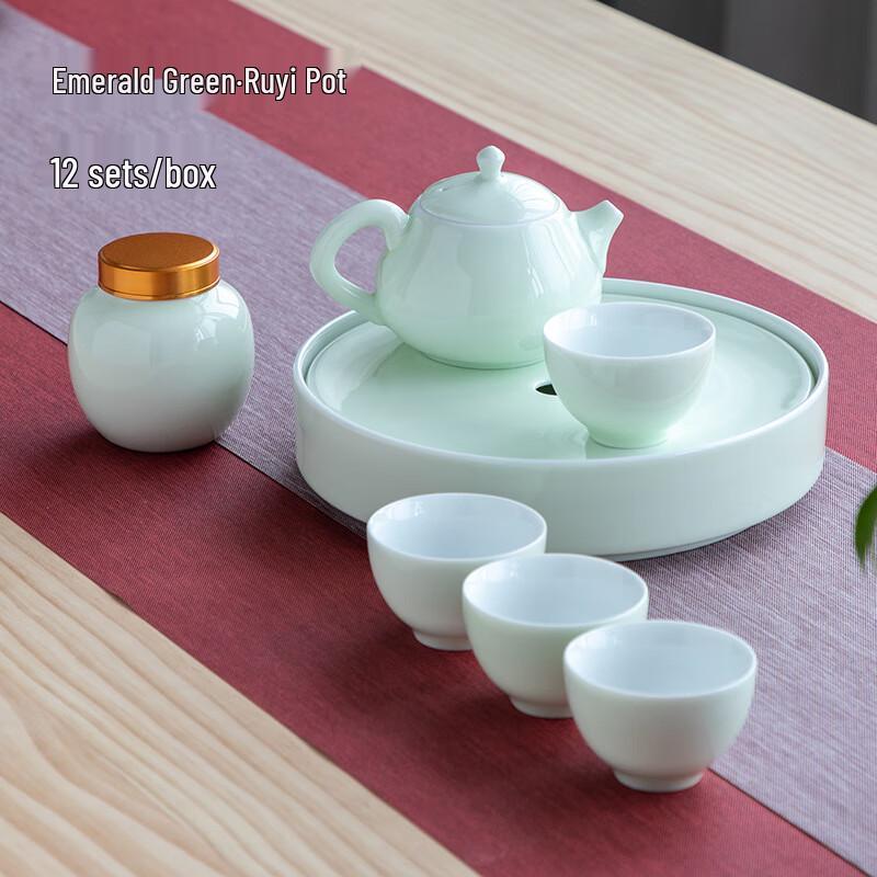 Chaxun Ceramic Travel Tea Set with Portable Bag