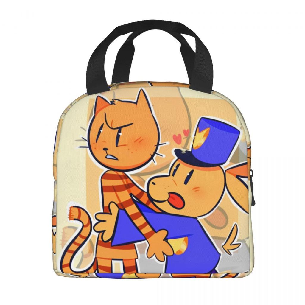 Dog Man Thermal Insulated Lunch Bag for Picnic Portable Food Bag Container Thermal Cooler Lunch Boxes