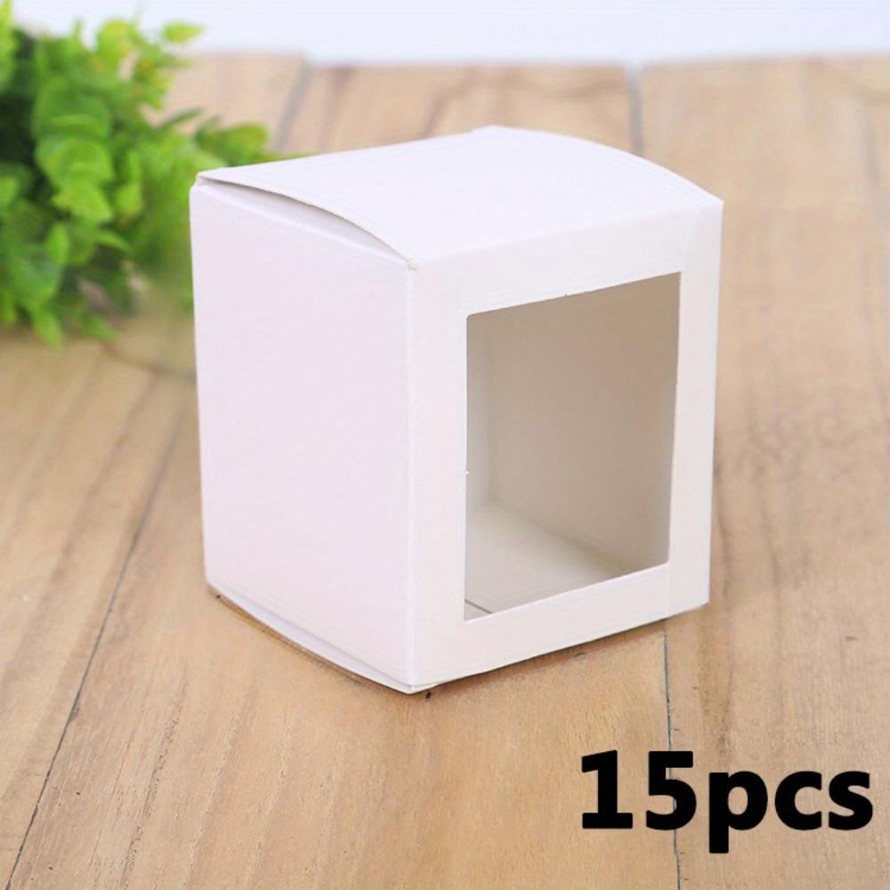 15pcs White Gift Boxes for Sublimation Mugs Gift Packaging Boxes Transparent Gift Box Mug Boxes for Shipping Exhibition Boxes for Mugs Blank Mug Box
