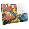 Royce McClure Clowning Around Clown Fish Silky Supersoft Blanket