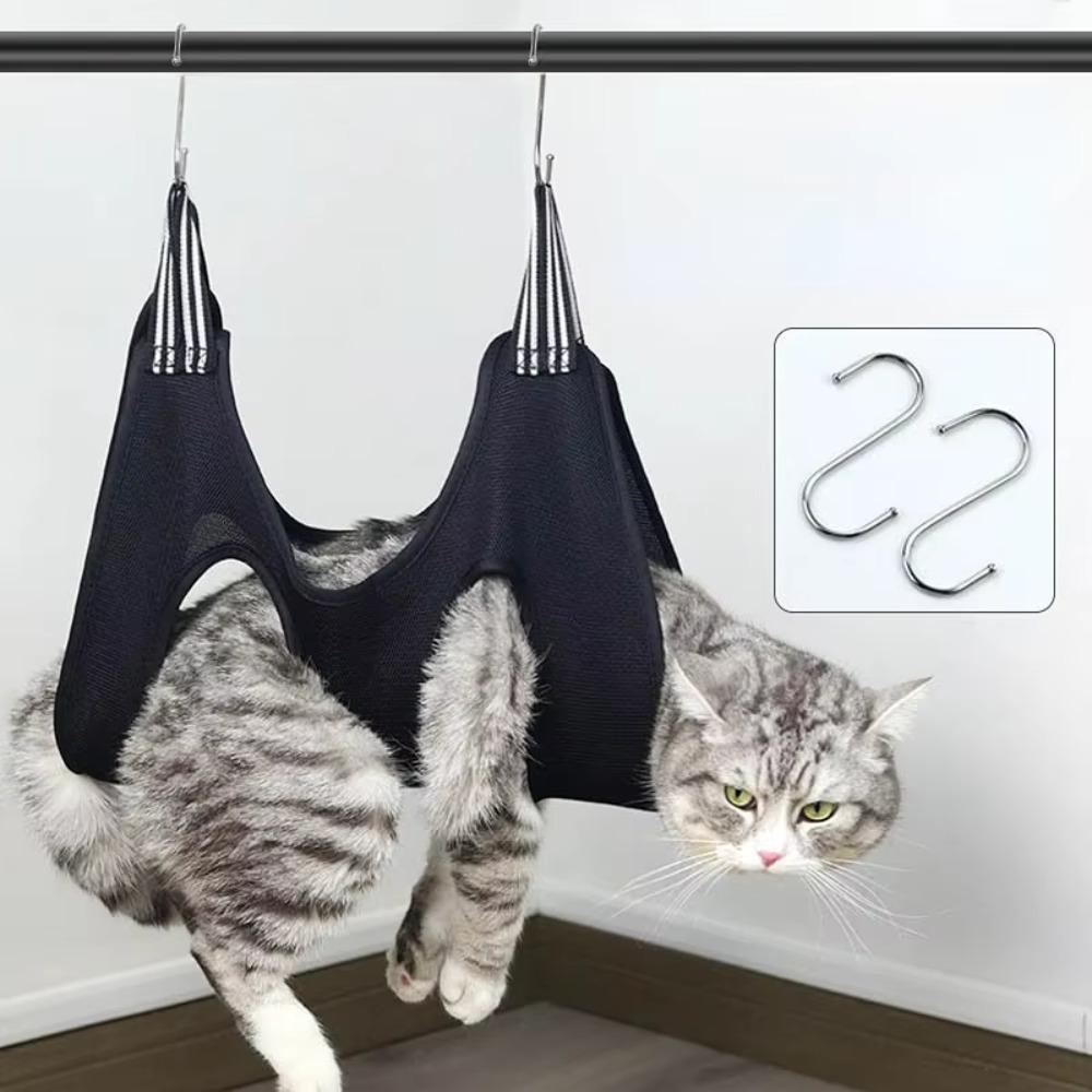 Anti Bite Cat Grooming Hammock Anti-Scratch Pet Hammock Restraint Bag  Pet Beauty Treatment