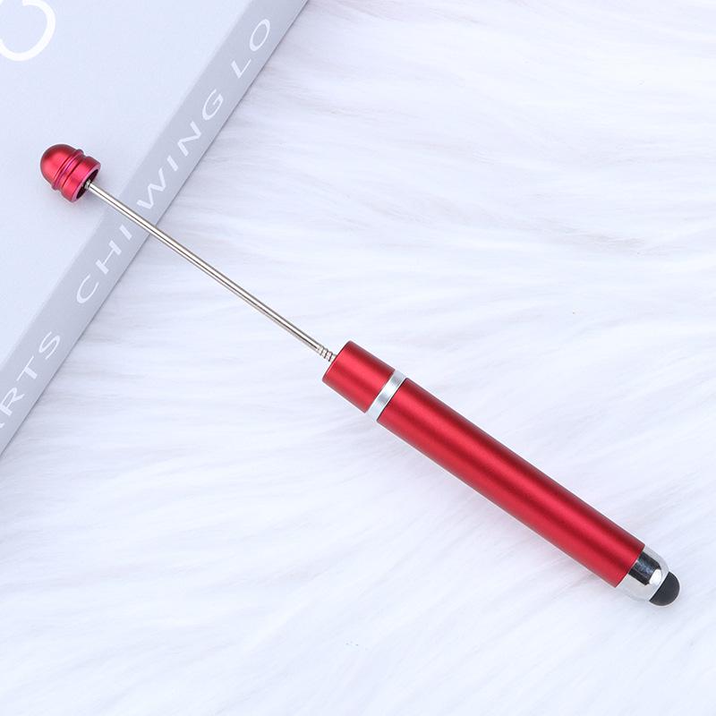 Multi-functional Touch Screen Beading Ballpoint Pen with Extended Rod for DIY Cute Bead Design