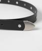 MILLO ARCHIVE Studded Eyelet Leather Belt [Black]