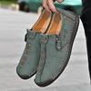 Men Casual Shoes Leather Loafers Flat Classic Moccasins Shoes For Men 2024 Breathable Zip High Quality Man Walking Sneakers Men