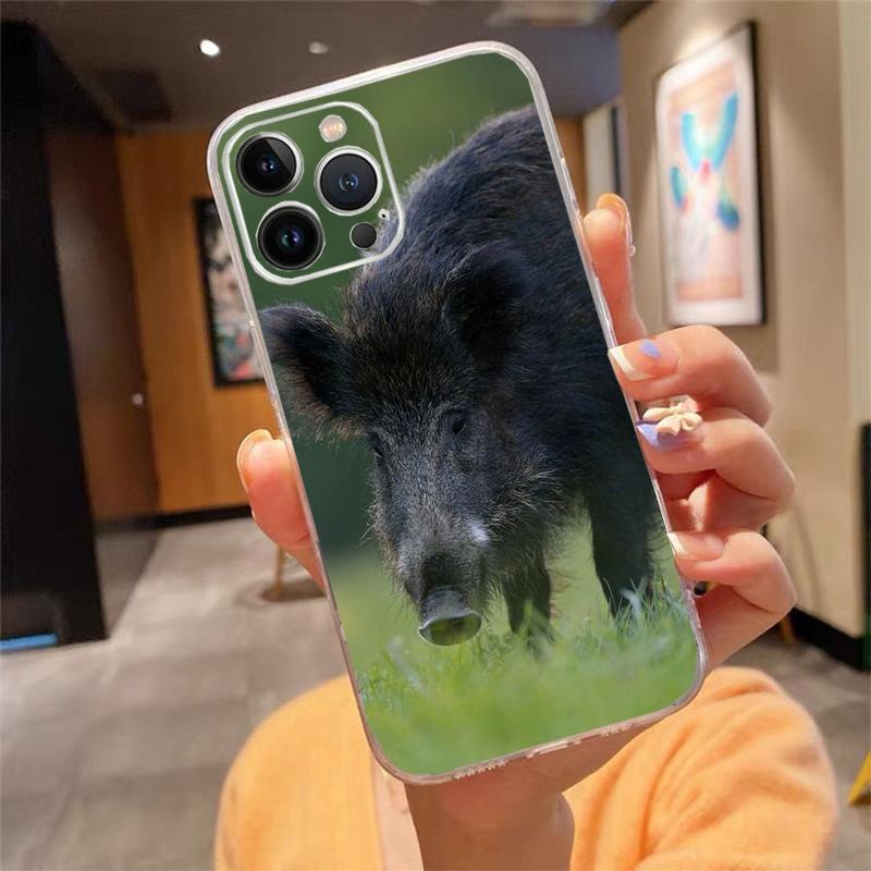 

Phone Case For iphone 17ProMax Air 16 15 14 13 Pro Max 15 16 Pro 15Plus Animal Wild Boar iphone 15ProMax