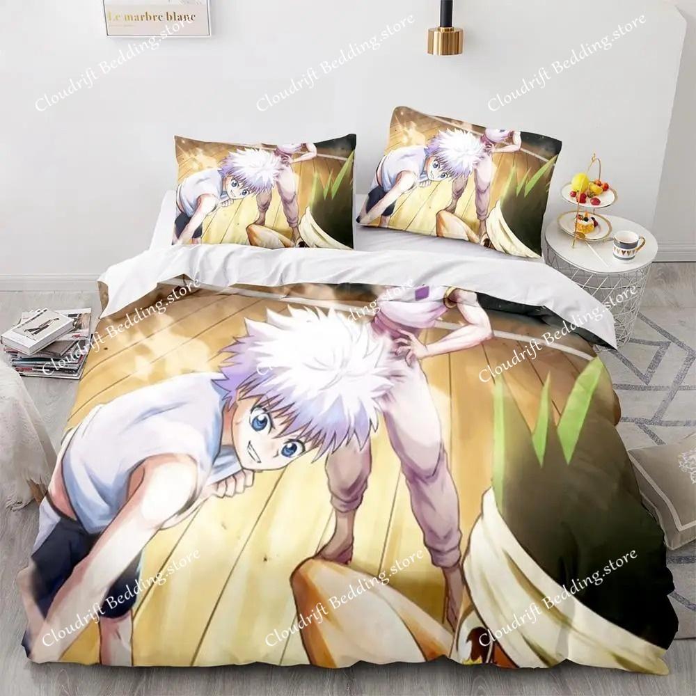 Hunter × Hunter Bedding Set Single Twin Full Queen King Size Bed Set Adult Kid Bedroom Duvet Cover Sets 3D Print Anime Bed Sheet