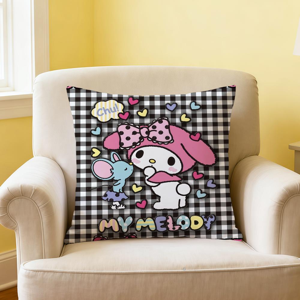 cute cartoon rabbit My mMelody SRO cushion cover soft Comfortable Pillow Case Sofa Living Room Home Decor Protective Covers