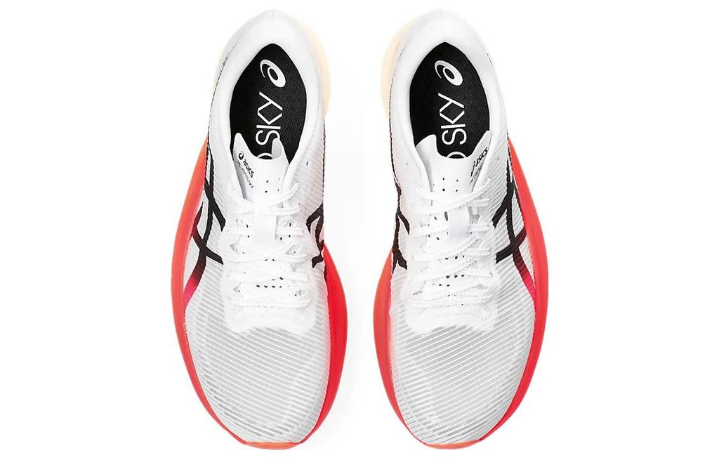 Asics Metaspeed Sky+ Weiß Sonnenaufgang Rot 1013A115-100