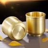 European Vodka Glass,Brass Retro Polishing Spirits Cup,Mini Portable Drinking Tumbler,Delicacy Living Room Decoration Gift