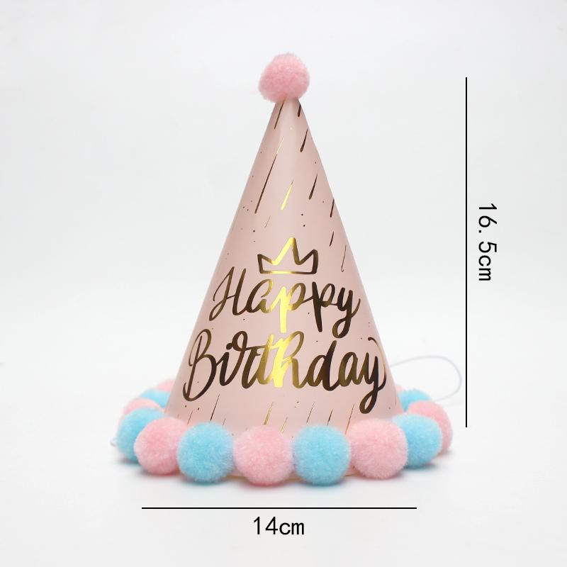 Romantische roségoldene Pelzmütze Göttin Geburtstagshut Geburtstagshut Frische Party Kinder Erwachsene