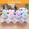 Charming Mini Bunny Plush Toy Cute Rabbit Keychain Bag Accessory For Kids