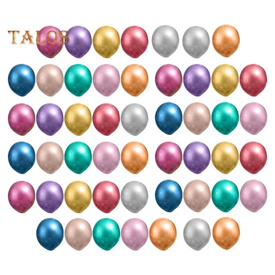 

50 шт. латексных шаров, однотонные шары, блестящие шары, шары металлического цвета, 10-дюймовые/12-дюймовые праздничные шары оптом для дней рождений, свадеб G