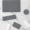 Quick Drying Stone Bathroom Mat Non Slip Super Absorbent Diatomite Mat Grey Diatomaceous Foot Mat Shower Rug Kitchen