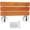 Folding Teak Shower Seat 20.1" X 13.2" Wall Mounted Shower Bench 440 Lbs