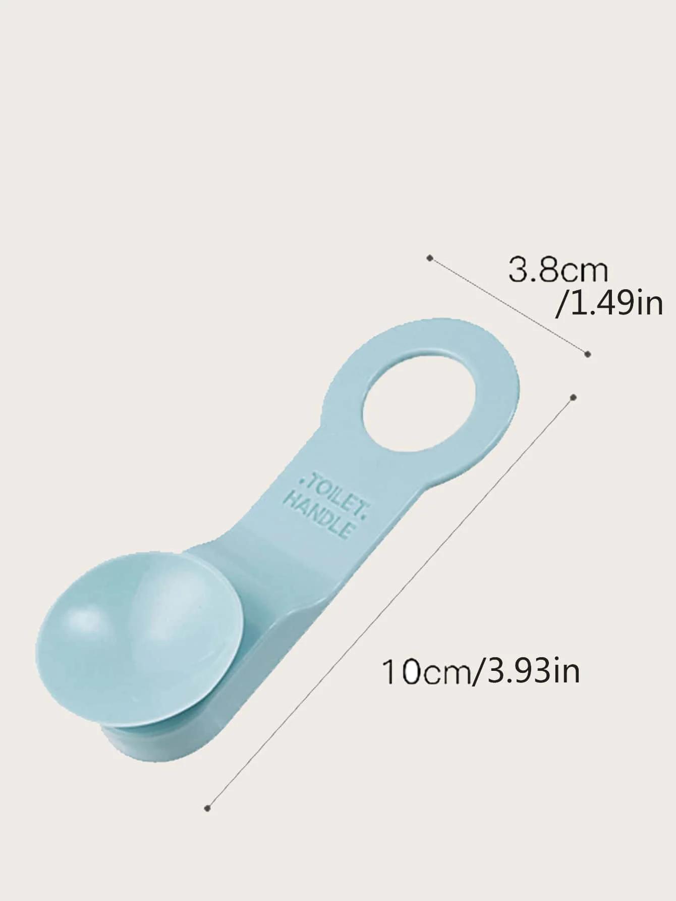 

2pcs Hands-Free Toilet Lid Lifter - Self-Adhesive, Reusable Plastic Handle For Easy Opening синий